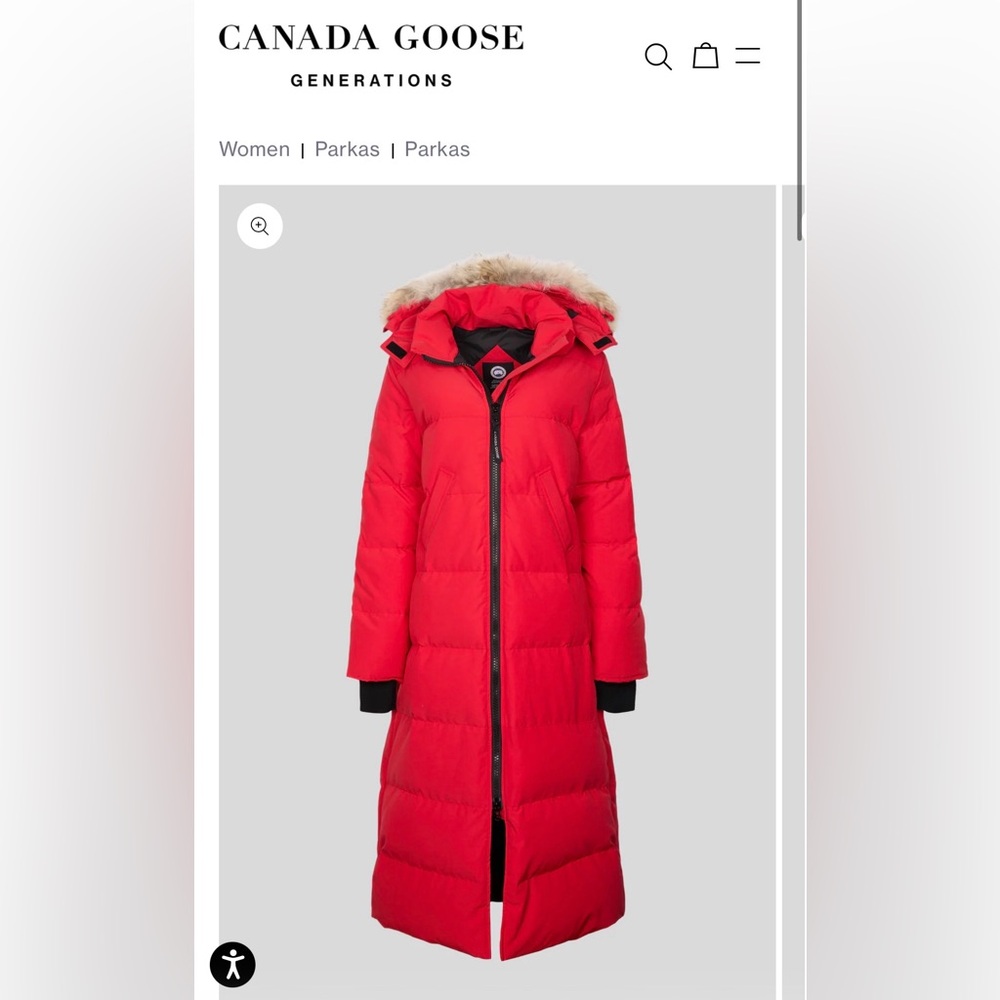 Canada Goose Women's Mystique Red Parka